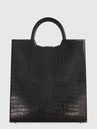Bolsa Tote Magnata em Couro Crocodilo